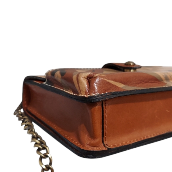 Patricia Nash Mini Camo Leather Crossbody Bag Very Gently Loved - Picture 8 of 12